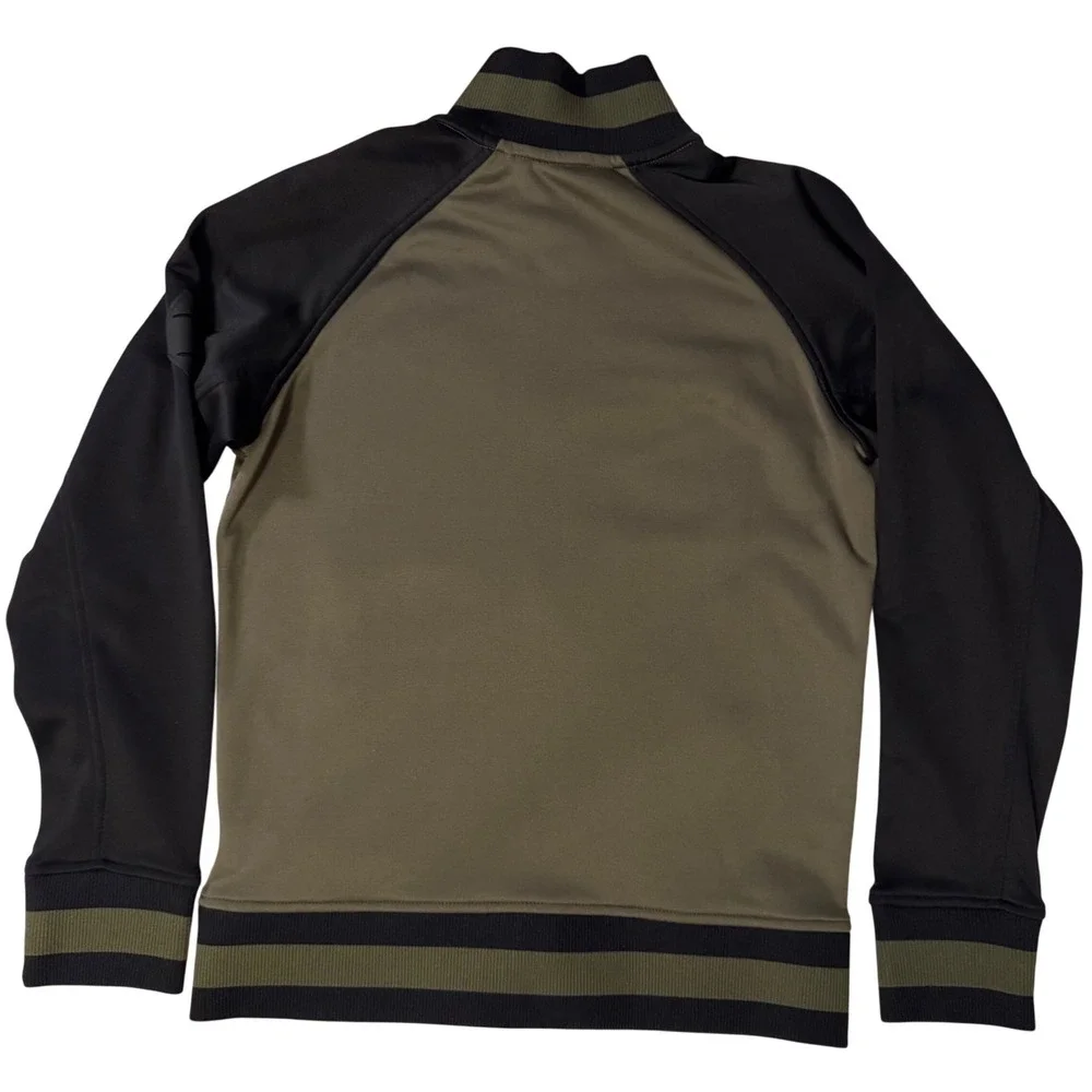 The North‎ Face Boys Takeback Track Olive Green & Black Full Zip  Size M 10 12